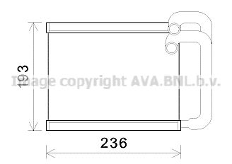 AVA QUALITY COOLING hy6391 -  Теплообменник, отопление салона